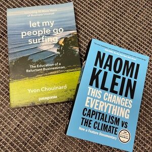 Two Books This Changes Everything N Klein & Patagonia Founder Let People Surf